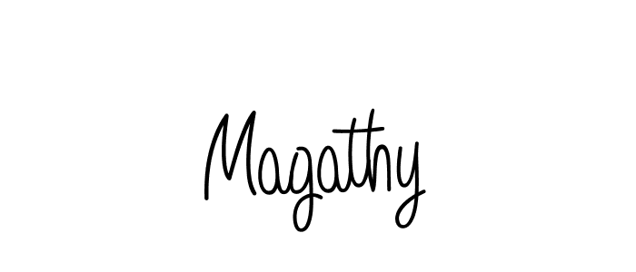 Make a beautiful signature design for name Magathy. Use this online signature maker to create a handwritten signature for free. Magathy signature style 5 images and pictures png