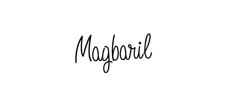 How to make Magbaril name signature. Use Angelique-Rose-font-FFP style for creating short signs online. This is the latest handwritten sign. Magbaril signature style 5 images and pictures png