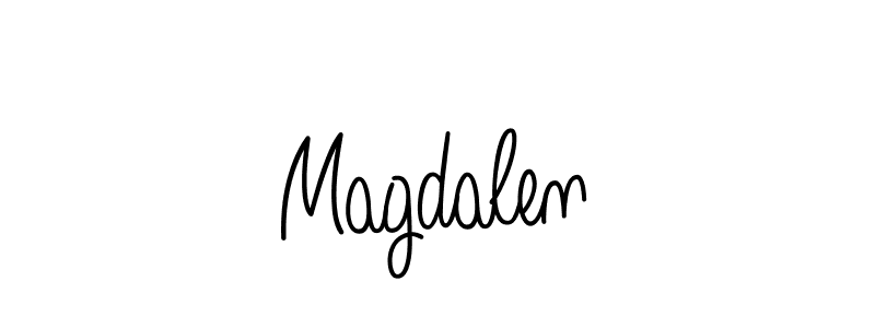 Use a signature maker to create a handwritten signature online. With this signature software, you can design (Angelique-Rose-font-FFP) your own signature for name Magdalen. Magdalen signature style 5 images and pictures png