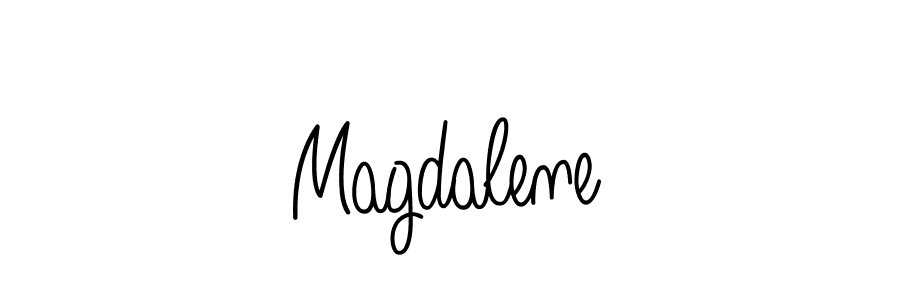 You should practise on your own different ways (Angelique-Rose-font-FFP) to write your name (Magdalene) in signature. don't let someone else do it for you. Magdalene signature style 5 images and pictures png
