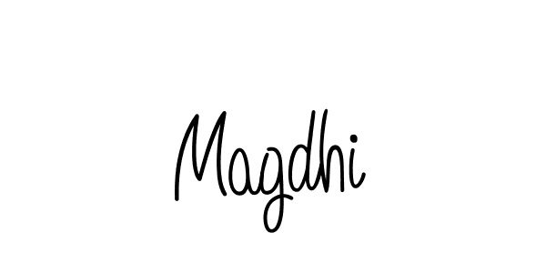 Design your own signature with our free online signature maker. With this signature software, you can create a handwritten (Angelique-Rose-font-FFP) signature for name Magdhi. Magdhi signature style 5 images and pictures png