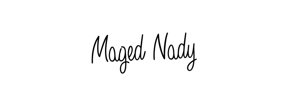 Also we have Maged Nady name is the best signature style. Create professional handwritten signature collection using Angelique-Rose-font-FFP autograph style. Maged Nady signature style 5 images and pictures png