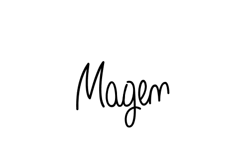 Best and Professional Signature Style for Magen. Angelique-Rose-font-FFP Best Signature Style Collection. Magen signature style 5 images and pictures png