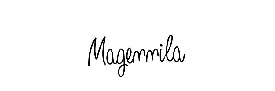 It looks lik you need a new signature style for name Magennila. Design unique handwritten (Angelique-Rose-font-FFP) signature with our free signature maker in just a few clicks. Magennila signature style 5 images and pictures png