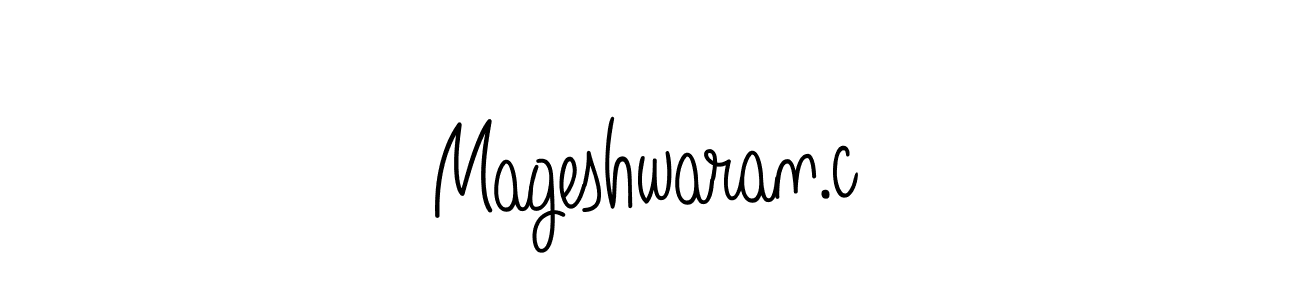 How to make Mageshwaran.c signature? Angelique-Rose-font-FFP is a professional autograph style. Create handwritten signature for Mageshwaran.c name. Mageshwaran.c signature style 5 images and pictures png