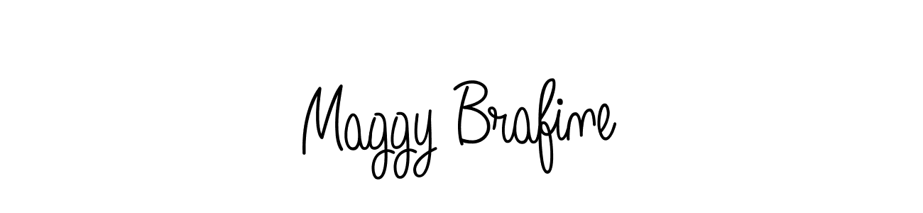 Make a beautiful signature design for name Maggy Brafine. With this signature (Angelique-Rose-font-FFP) style, you can create a handwritten signature for free. Maggy Brafine signature style 5 images and pictures png