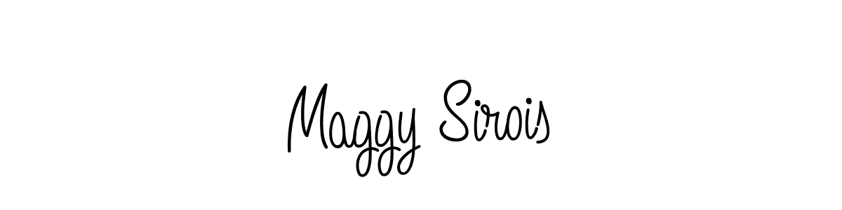 Maggy Sirois stylish signature style. Best Handwritten Sign (Angelique-Rose-font-FFP) for my name. Handwritten Signature Collection Ideas for my name Maggy Sirois. Maggy Sirois signature style 5 images and pictures png