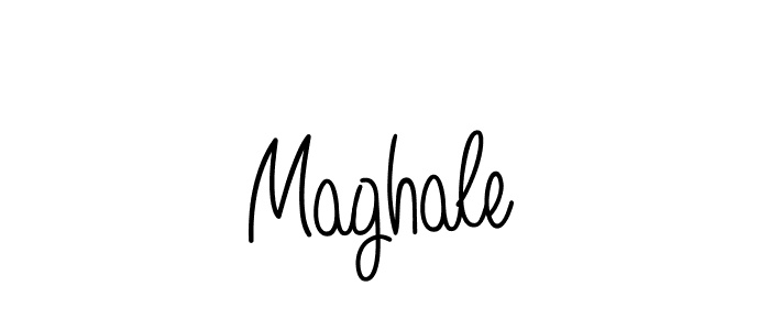 You should practise on your own different ways (Angelique-Rose-font-FFP) to write your name (Maghale) in signature. don't let someone else do it for you. Maghale signature style 5 images and pictures png