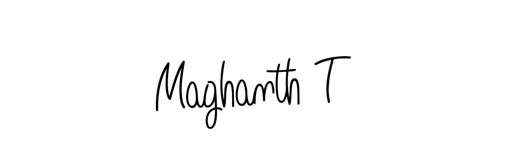 Check out images of Autograph of Maghanth T name. Actor Maghanth T Signature Style. Angelique-Rose-font-FFP is a professional sign style online. Maghanth T signature style 5 images and pictures png