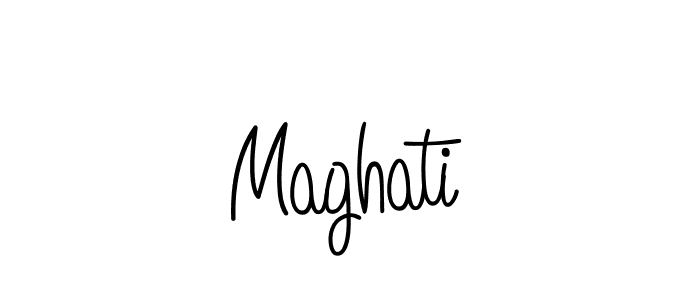 How to make Maghati signature? Angelique-Rose-font-FFP is a professional autograph style. Create handwritten signature for Maghati name. Maghati signature style 5 images and pictures png