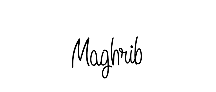 Use a signature maker to create a handwritten signature online. With this signature software, you can design (Angelique-Rose-font-FFP) your own signature for name Maghrib. Maghrib signature style 5 images and pictures png