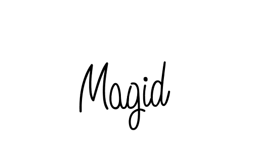 Create a beautiful signature design for name Magid. With this signature (Angelique-Rose-font-FFP) fonts, you can make a handwritten signature for free. Magid signature style 5 images and pictures png