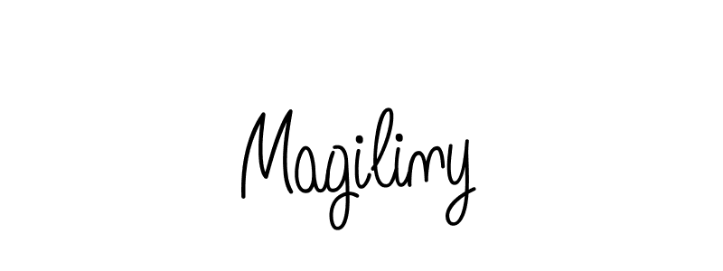 Also we have Magiliny name is the best signature style. Create professional handwritten signature collection using Angelique-Rose-font-FFP autograph style. Magiliny signature style 5 images and pictures png