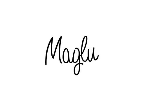 Design your own signature with our free online signature maker. With this signature software, you can create a handwritten (Angelique-Rose-font-FFP) signature for name Maglu. Maglu signature style 5 images and pictures png