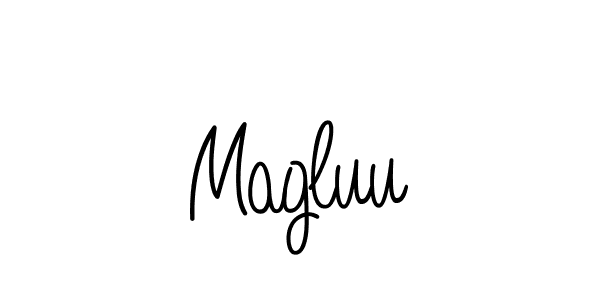 Also we have Magluu name is the best signature style. Create professional handwritten signature collection using Angelique-Rose-font-FFP autograph style. Magluu signature style 5 images and pictures png