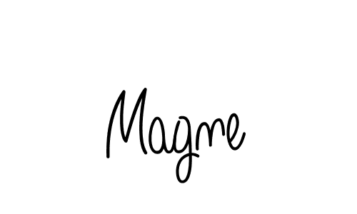 Magne stylish signature style. Best Handwritten Sign (Angelique-Rose-font-FFP) for my name. Handwritten Signature Collection Ideas for my name Magne. Magne signature style 5 images and pictures png
