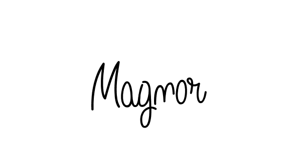 Magnor stylish signature style. Best Handwritten Sign (Angelique-Rose-font-FFP) for my name. Handwritten Signature Collection Ideas for my name Magnor. Magnor signature style 5 images and pictures png