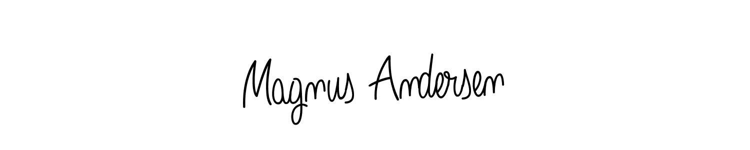 Check out images of Autograph of Magnus Andersen name. Actor Magnus Andersen Signature Style. Angelique-Rose-font-FFP is a professional sign style online. Magnus Andersen signature style 5 images and pictures png