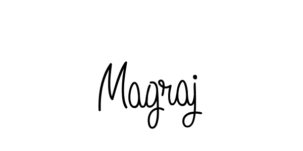 How to make Magraj name signature. Use Angelique-Rose-font-FFP style for creating short signs online. This is the latest handwritten sign. Magraj signature style 5 images and pictures png