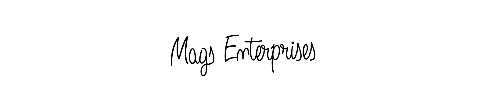 This is the best signature style for the Mags Enterprises name. Also you like these signature font (Angelique-Rose-font-FFP). Mix name signature. Mags Enterprises signature style 5 images and pictures png