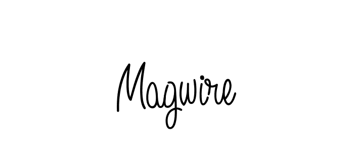 Magwire stylish signature style. Best Handwritten Sign (Angelique-Rose-font-FFP) for my name. Handwritten Signature Collection Ideas for my name Magwire. Magwire signature style 5 images and pictures png
