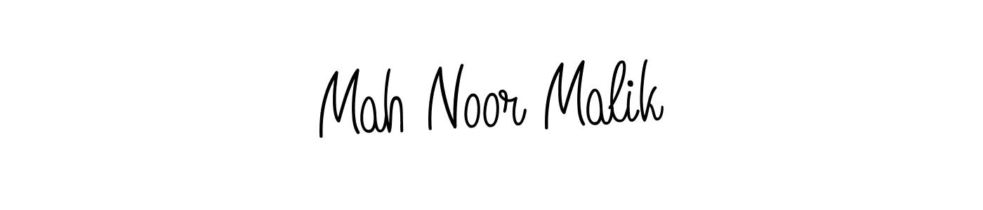 How to make Mah Noor Malik name signature. Use Angelique-Rose-font-FFP style for creating short signs online. This is the latest handwritten sign. Mah Noor Malik signature style 5 images and pictures png