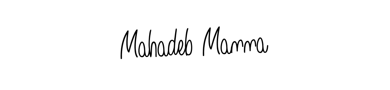 Create a beautiful signature design for name Mahadeb Manna. With this signature (Angelique-Rose-font-FFP) fonts, you can make a handwritten signature for free. Mahadeb Manna signature style 5 images and pictures png