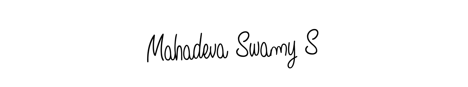Mahadeva Swamy S stylish signature style. Best Handwritten Sign (Angelique-Rose-font-FFP) for my name. Handwritten Signature Collection Ideas for my name Mahadeva Swamy S. Mahadeva Swamy S signature style 5 images and pictures png