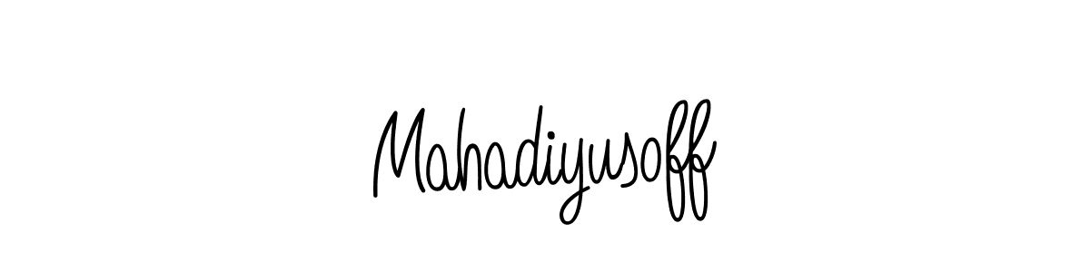 The best way (Angelique-Rose-font-FFP) to make a short signature is to pick only two or three words in your name. The name Mahadiyusoff include a total of six letters. For converting this name. Mahadiyusoff signature style 5 images and pictures png