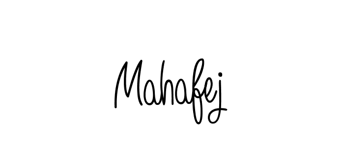 Make a beautiful signature design for name Mahafej. With this signature (Angelique-Rose-font-FFP) style, you can create a handwritten signature for free. Mahafej signature style 5 images and pictures png