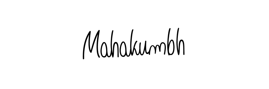 How to Draw Mahakumbh signature style? Angelique-Rose-font-FFP is a latest design signature styles for name Mahakumbh. Mahakumbh signature style 5 images and pictures png