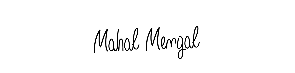 How to make Mahal Mengal name signature. Use Angelique-Rose-font-FFP style for creating short signs online. This is the latest handwritten sign. Mahal Mengal signature style 5 images and pictures png