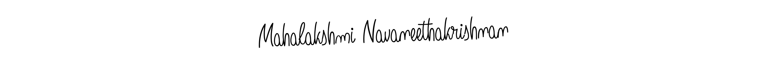 Also we have Mahalakshmi Navaneethakrishnan name is the best signature style. Create professional handwritten signature collection using Angelique-Rose-font-FFP autograph style. Mahalakshmi Navaneethakrishnan signature style 5 images and pictures png