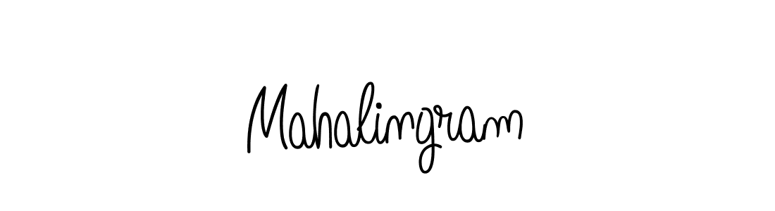 How to make Mahalingram signature? Angelique-Rose-font-FFP is a professional autograph style. Create handwritten signature for Mahalingram name. Mahalingram signature style 5 images and pictures png