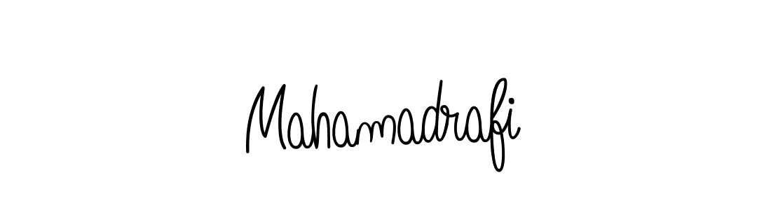 You should practise on your own different ways (Angelique-Rose-font-FFP) to write your name (Mahamadrafi) in signature. don't let someone else do it for you. Mahamadrafi signature style 5 images and pictures png