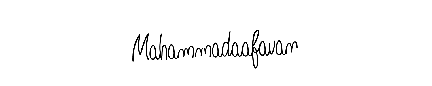 The best way (Angelique-Rose-font-FFP) to make a short signature is to pick only two or three words in your name. The name Mahammadaafavan include a total of six letters. For converting this name. Mahammadaafavan signature style 5 images and pictures png