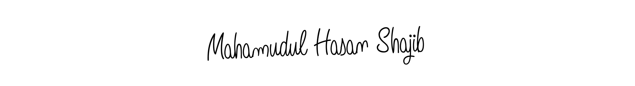The best way (Angelique-Rose-font-FFP) to make a short signature is to pick only two or three words in your name. The name Mahamudul Hasan Shajib include a total of six letters. For converting this name. Mahamudul Hasan Shajib signature style 5 images and pictures png
