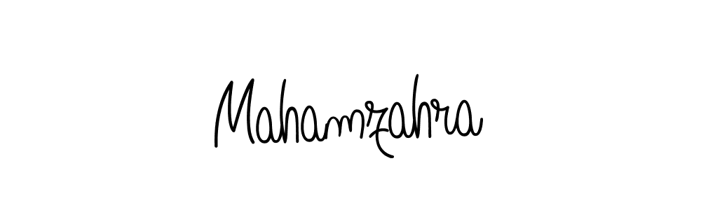 How to make Mahamzahra name signature. Use Angelique-Rose-font-FFP style for creating short signs online. This is the latest handwritten sign. Mahamzahra signature style 5 images and pictures png