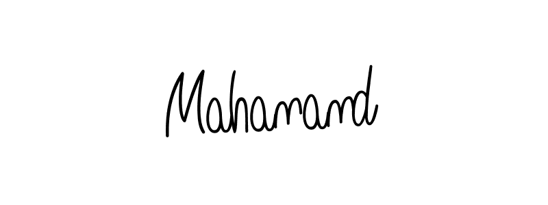 How to make Mahanand name signature. Use Angelique-Rose-font-FFP style for creating short signs online. This is the latest handwritten sign. Mahanand signature style 5 images and pictures png