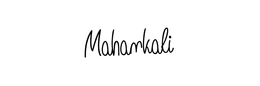 Use a signature maker to create a handwritten signature online. With this signature software, you can design (Angelique-Rose-font-FFP) your own signature for name Mahankali. Mahankali signature style 5 images and pictures png