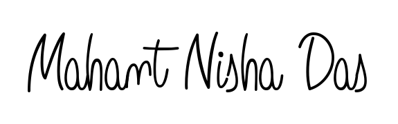 Looking for an artistic signature for Mahant Nisha Das? The Angelique-Rose-font-FFP calligraphy style gives a sophisticated flow suitable for business cards and emails. Mahant Nisha Das signature style 5 images and pictures png