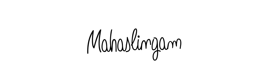 How to make Mahaslingam name signature. Use Angelique-Rose-font-FFP style for creating short signs online. This is the latest handwritten sign. Mahaslingam signature style 5 images and pictures png