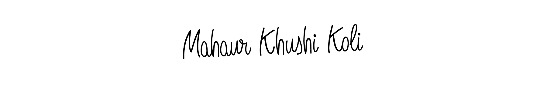 You can use this online signature creator to create a handwritten signature for the name Mahaur Khushi Koli. This is the best online autograph maker. Mahaur Khushi Koli signature style 5 images and pictures png