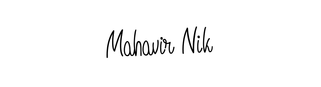 Angelique-Rose-font-FFP is a professional signature style that is perfect for those who want to add a touch of class to their signature. It is also a great choice for those who want to make their signature more unique. Get Mahavir Nik name to fancy signature for free. Mahavir Nik signature style 5 images and pictures png