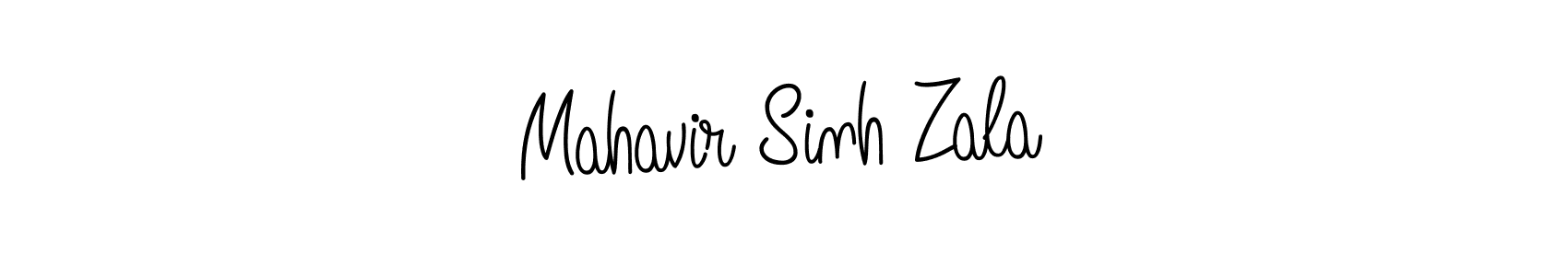 How to make Mahavir Sinh Zala name signature. Use Angelique-Rose-font-FFP style for creating short signs online. This is the latest handwritten sign. Mahavir Sinh Zala signature style 5 images and pictures png