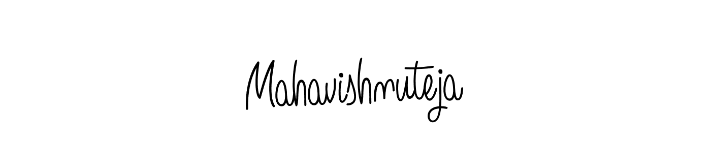 Also we have Mahavishnuteja name is the best signature style. Create professional handwritten signature collection using Angelique-Rose-font-FFP autograph style. Mahavishnuteja signature style 5 images and pictures png