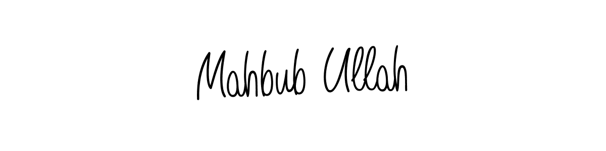 Design your own signature with our free online signature maker. With this signature software, you can create a handwritten (Angelique-Rose-font-FFP) signature for name Mahbub Ullah. Mahbub Ullah signature style 5 images and pictures png