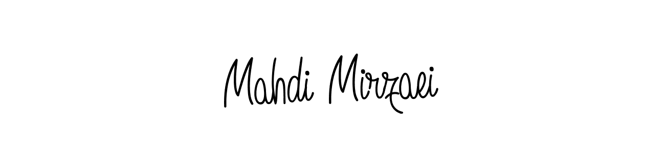 The best way (Angelique-Rose-font-FFP) to make a short signature is to pick only two or three words in your name. The name Mahdi Mirzaei include a total of six letters. For converting this name. Mahdi Mirzaei signature style 5 images and pictures png