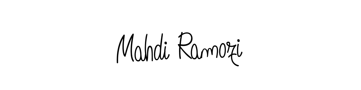 Also we have Mahdi Ramozi name is the best signature style. Create professional handwritten signature collection using Angelique-Rose-font-FFP autograph style. Mahdi Ramozi signature style 5 images and pictures png