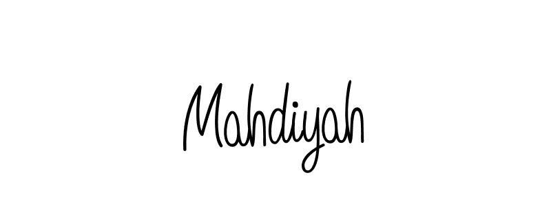 Mahdiyah stylish signature style. Best Handwritten Sign (Angelique-Rose-font-FFP) for my name. Handwritten Signature Collection Ideas for my name Mahdiyah. Mahdiyah signature style 5 images and pictures png